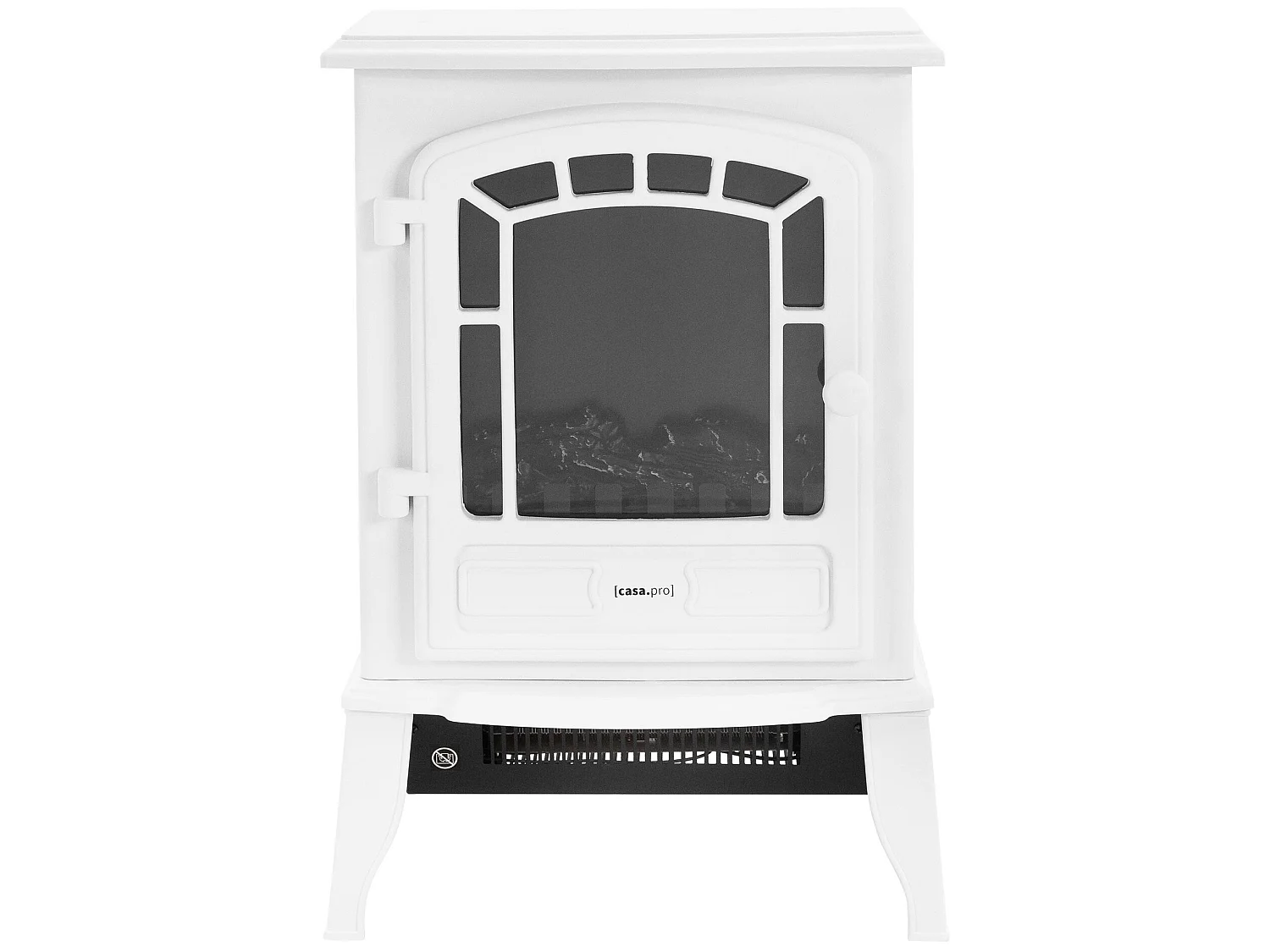 Cheminée électrique blanc élégant 1000/2000W poêle ML-DESIGN