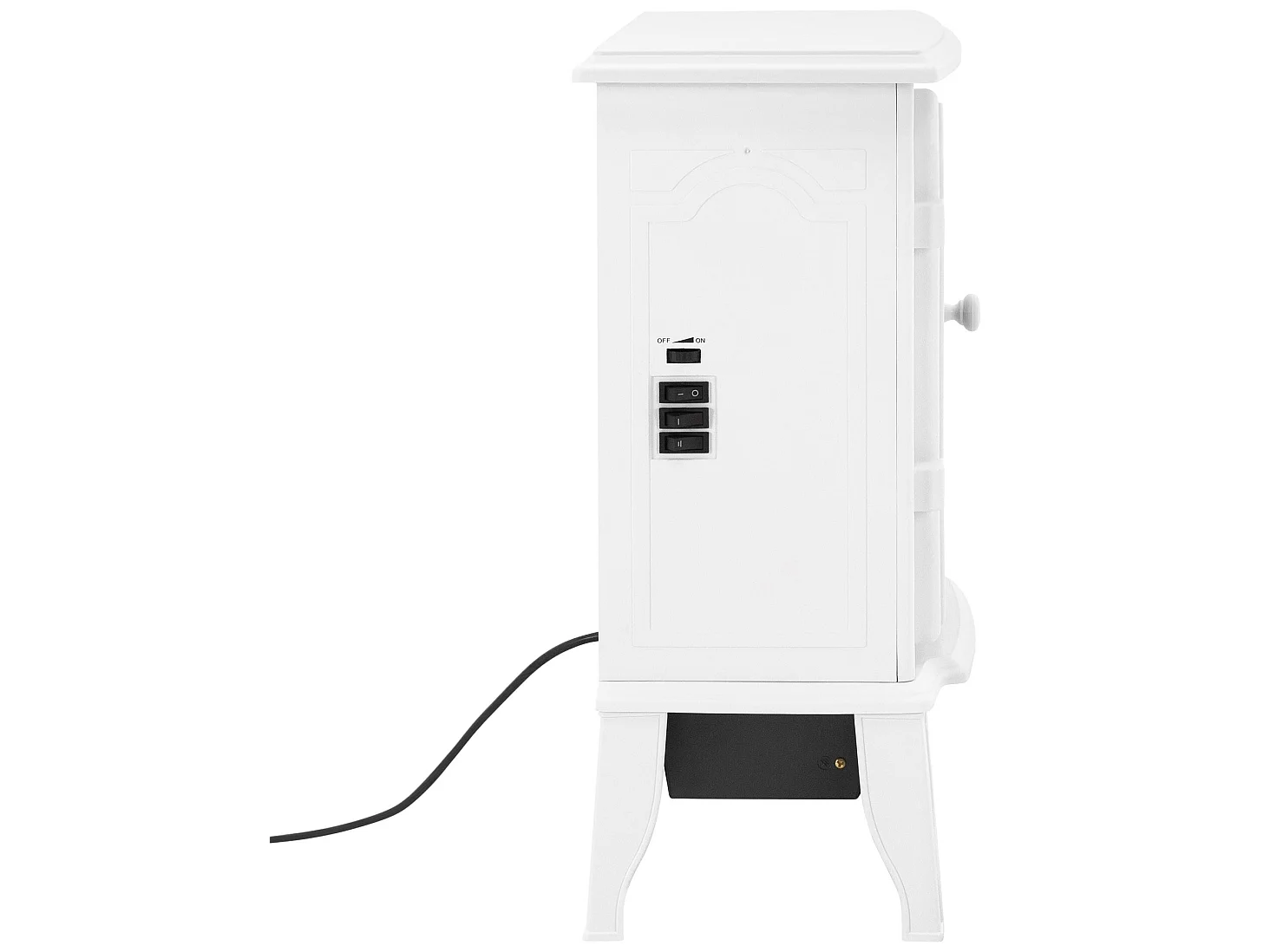 Cheminée électrique blanc élégant 1000/2000W poêle ML-DESIGN