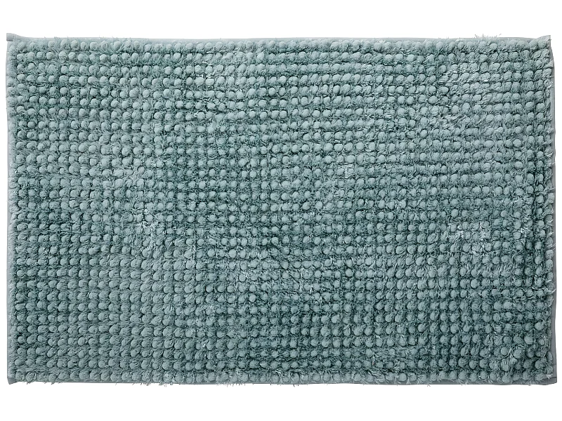 Tapis de bain en polyester uni topaze 50x80cm