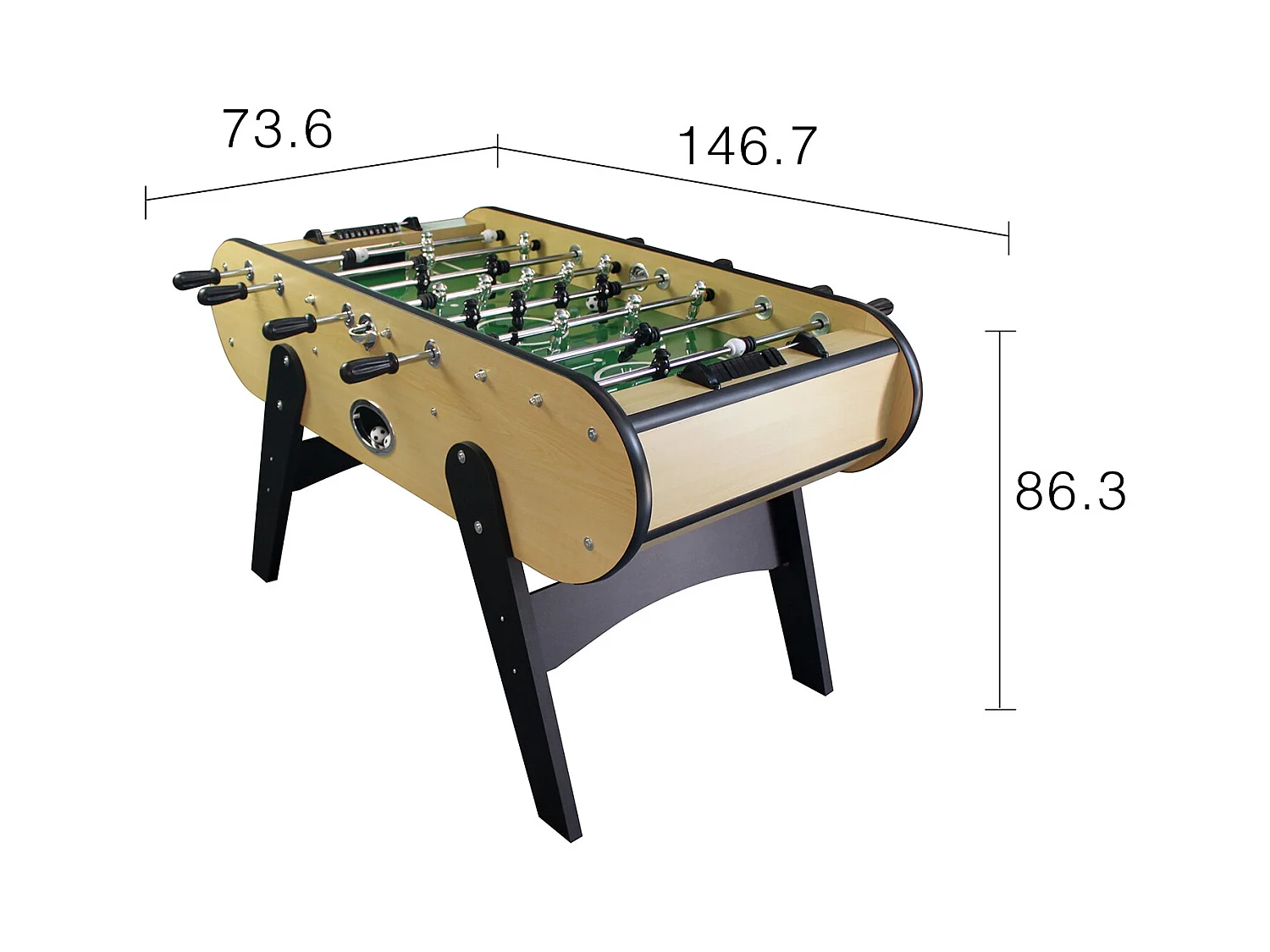 SAOPAULO houten tafelvoetbal
