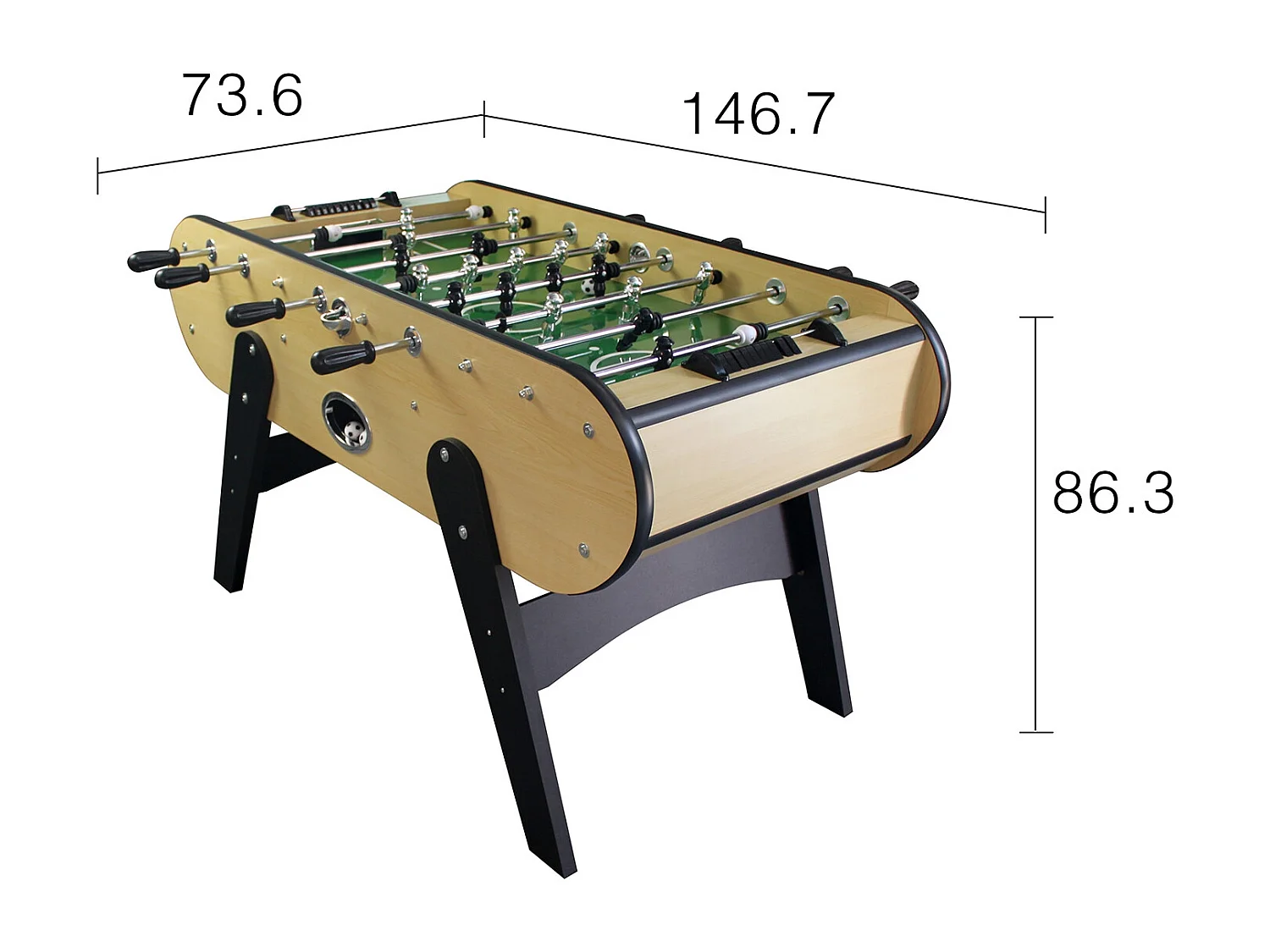 SAOPAULO houten tafelvoetbal