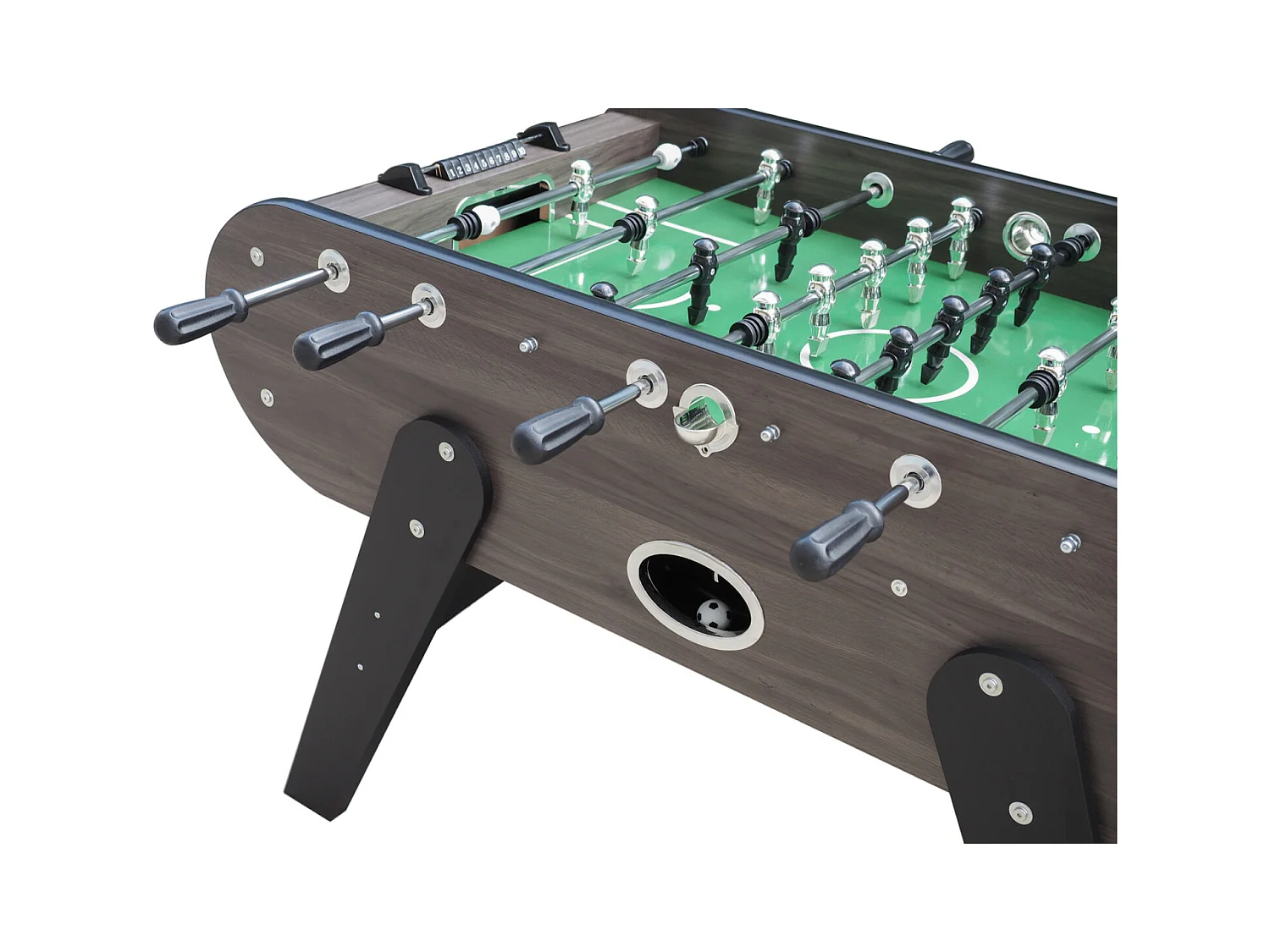 SAOPOLO Tafelvoetbal van lichtgrijs hout