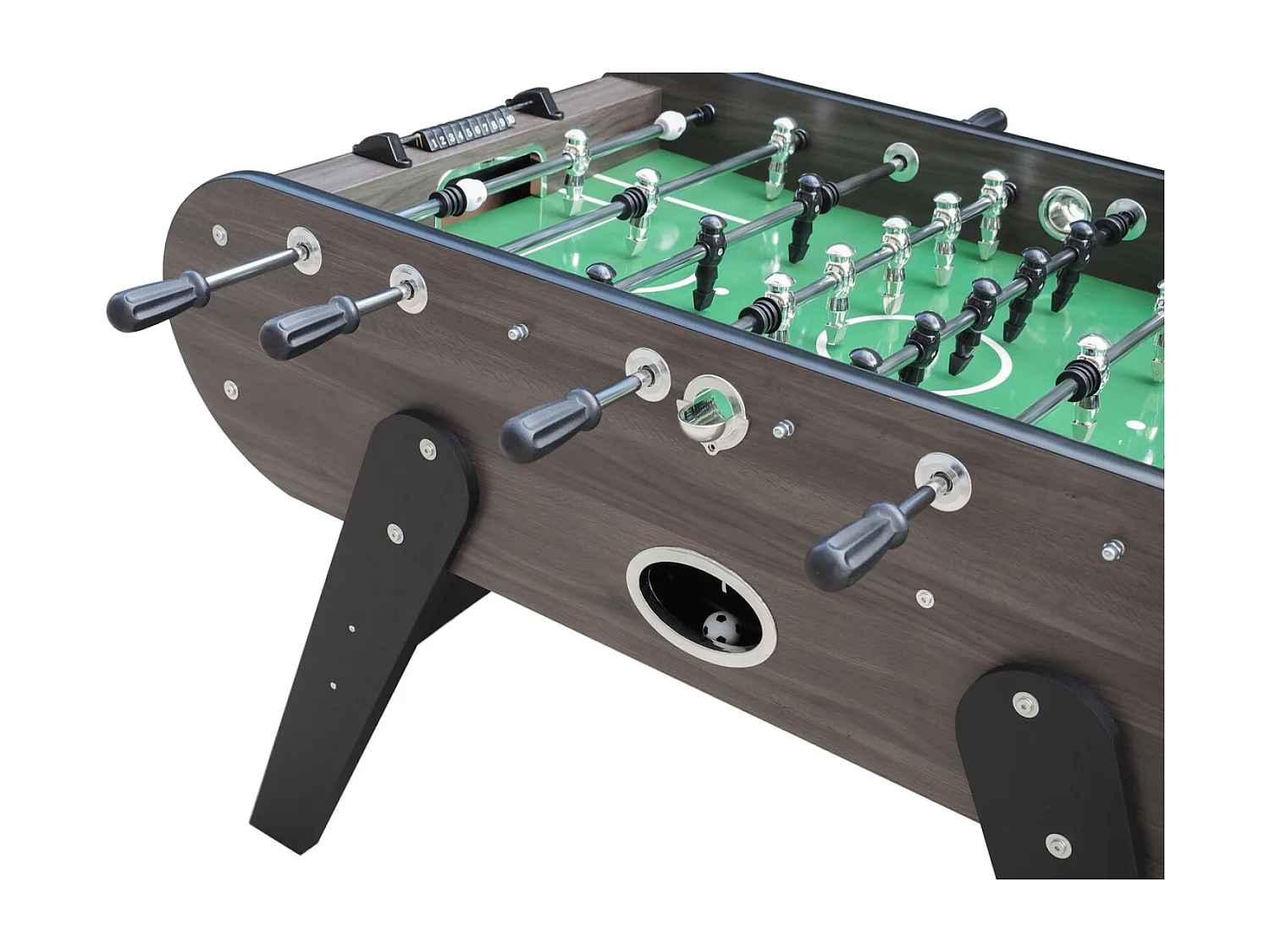 SAOPOLO Tafelvoetbal van lichtgrijs hout