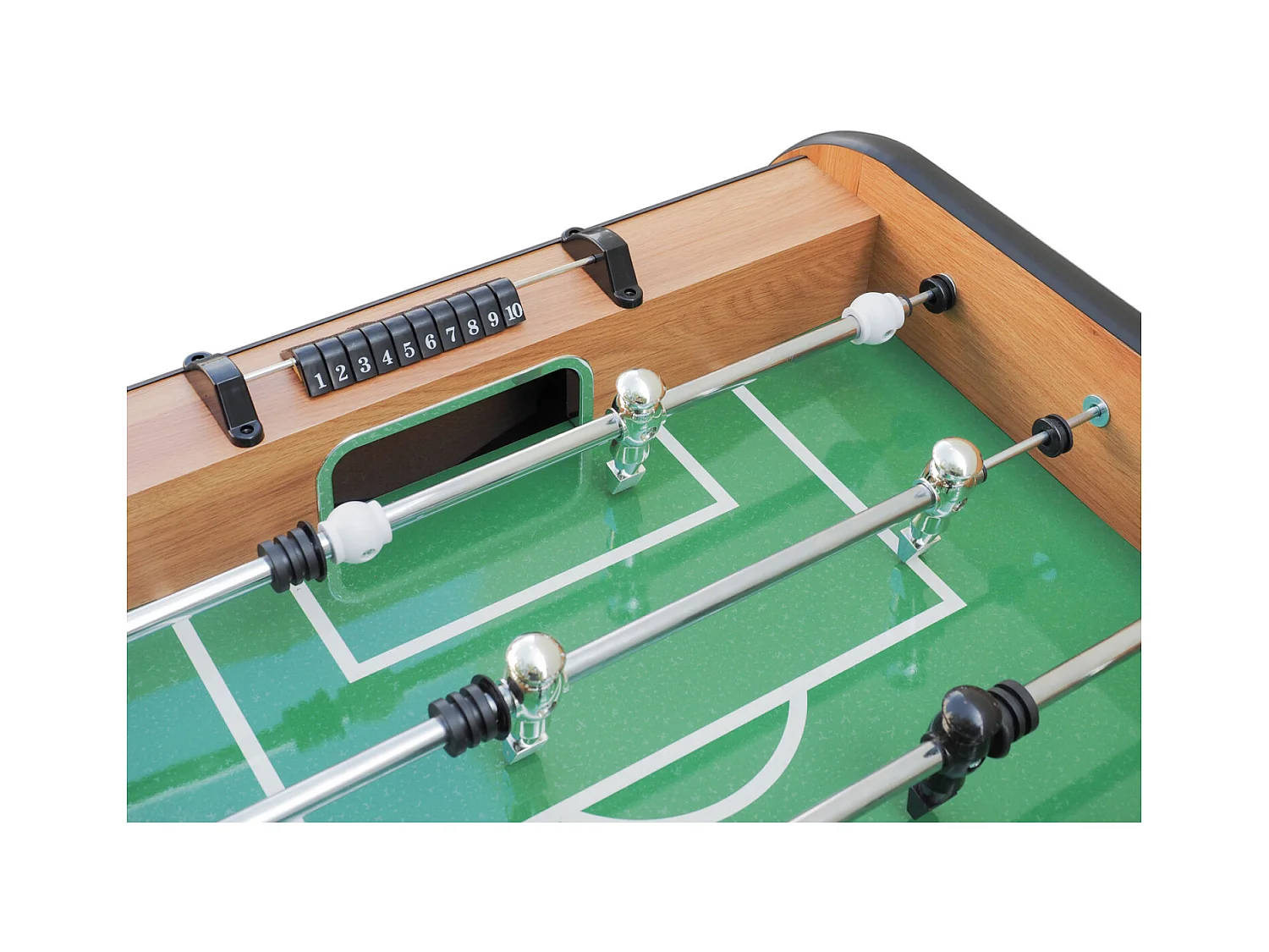 Babyfoot en bois foncé SAOPOLO