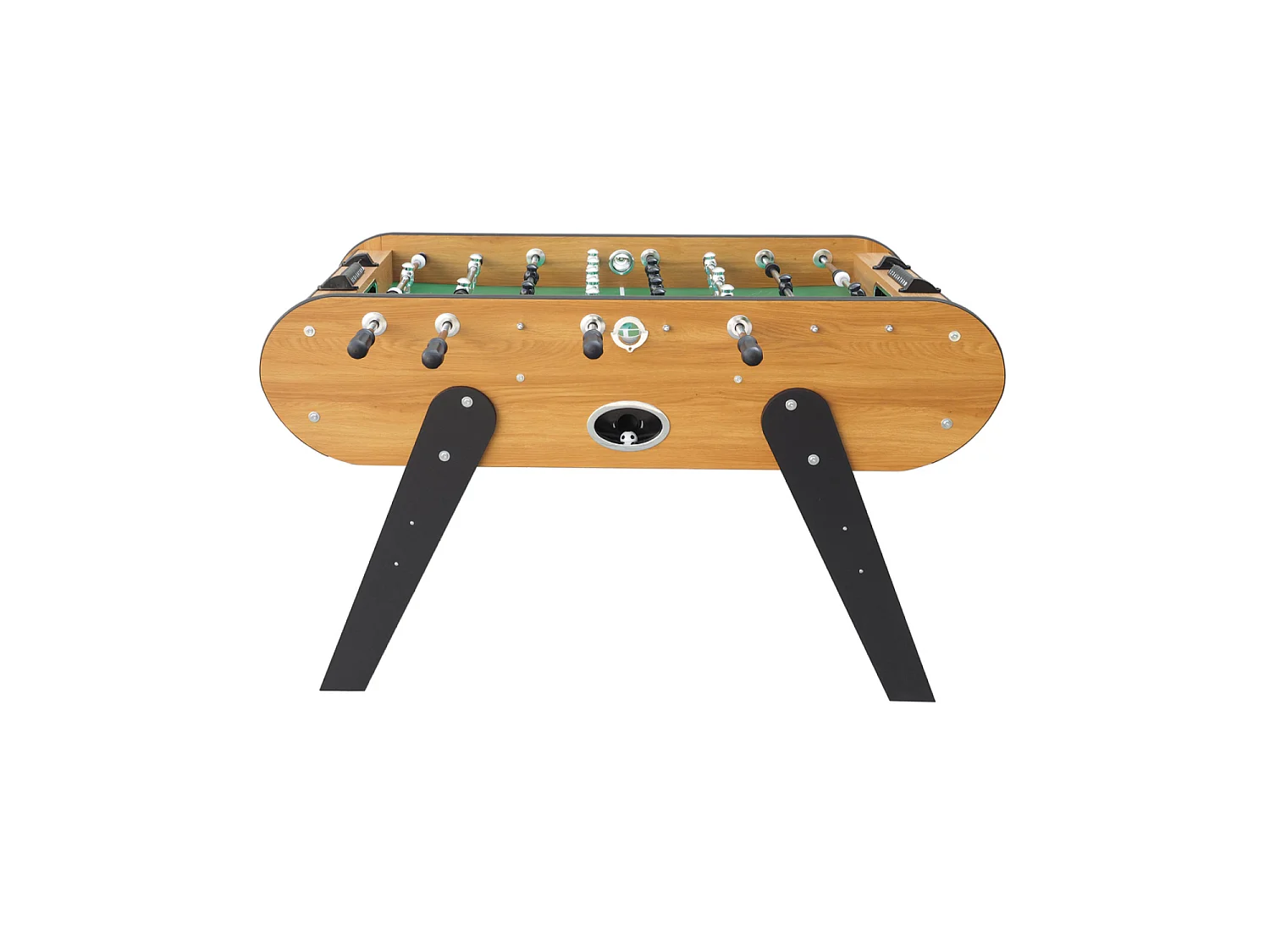 Tischkicker aus dunklem Holz SAO POLO