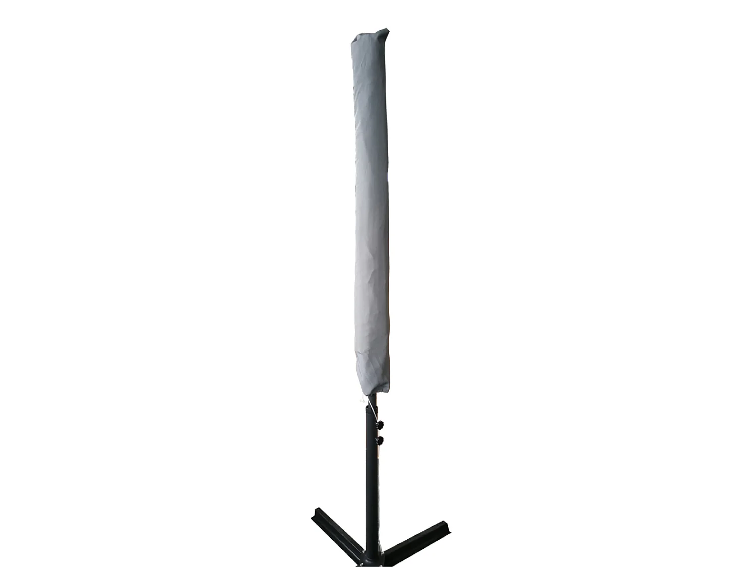 Beschermhoes voor parasol FIGARI 150 x 30 x 25 cm van waterafstotend polyester - Donkergrijs