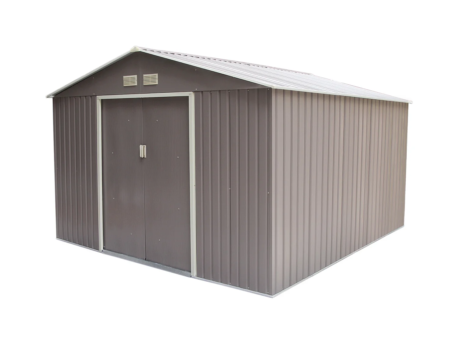 SANCY Tuinhuisje van 10,85 m² in grijs anti-corrosie staal