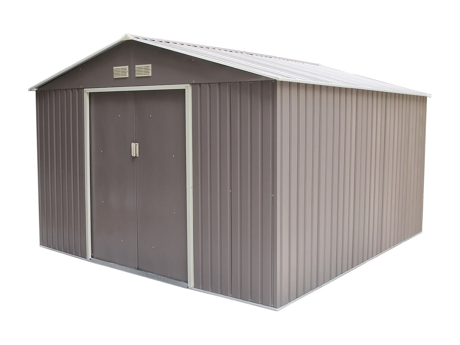 Abri de jardin 10,85 m² en acier  gris SANCY