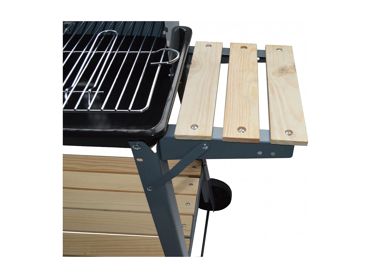 Barbecue mobile au charbon de bois 48 x 28 cm BUFFALO