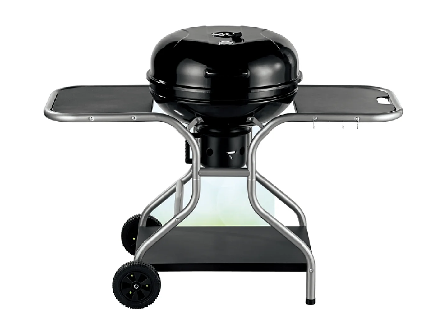 Barbecue bois ou charbon avec couvercle et 3 servantes AUSTIN