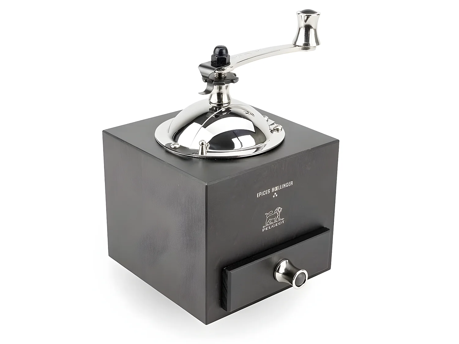 Moulin à poivre manuel 13 cm en bois chocolat Roellinger