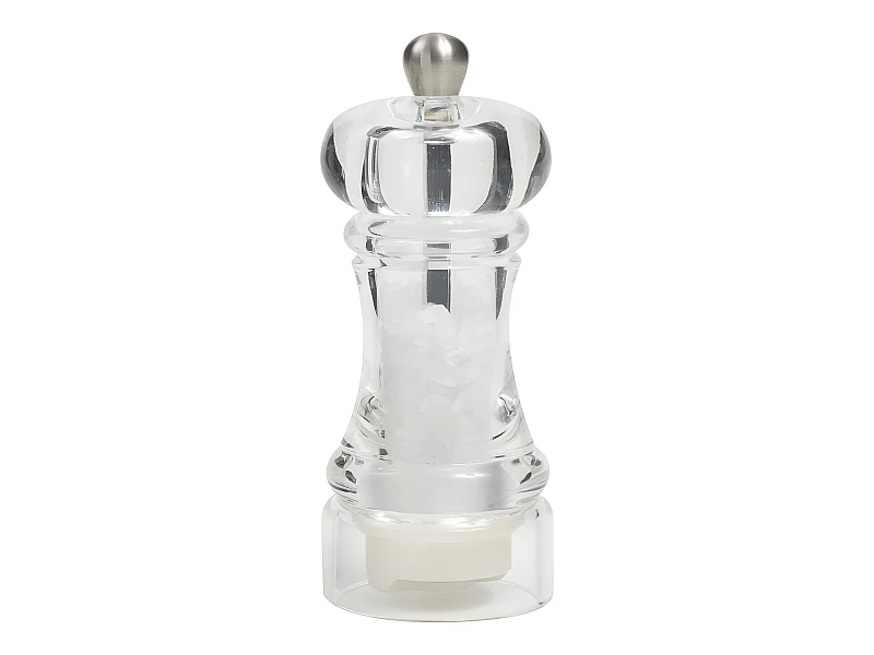 Moulin à sel Slim hauteur 10 cm en acrylique