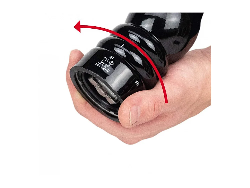 Moulin à poivre 12 cm Paris u'Select en bois laqué noir