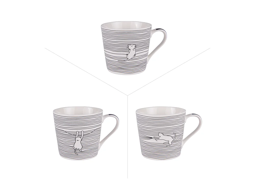 Mug Filo cats 40 cl (lot de 3)