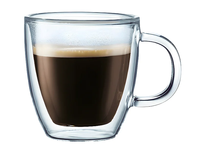 Set de 6 tasses à café Borosilicate 9 cl double paroi