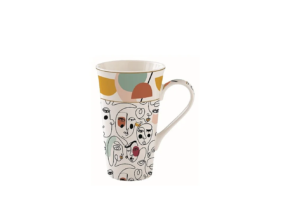 Coffret mug en porcelaine Modernisme 60cl