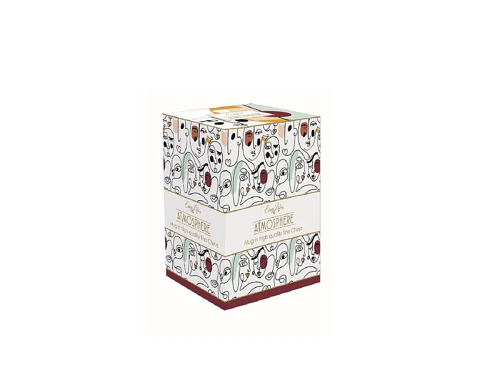 Coffret mug en porcelaine Modernisme 60cl