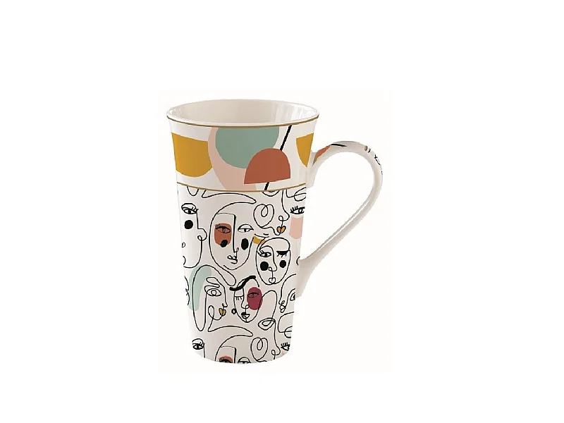Coffret mug en porcelaine Modernisme 60cl