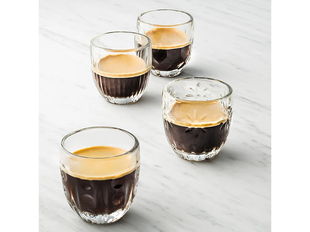 Boîte de 4 tasses à expresso Troquet