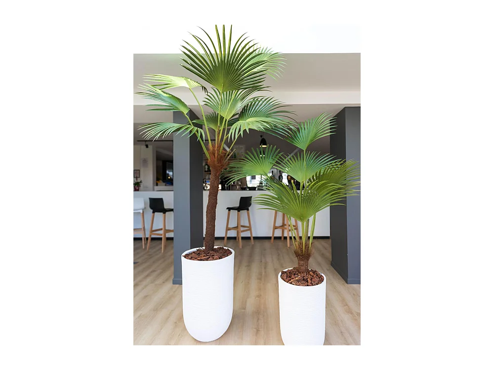 Cache-pot Kelowna 55 cm blanc