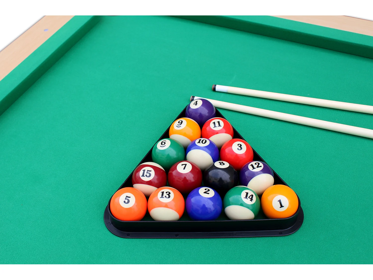 ‌Amerikanischer Billardtisch aus Holz mit Zubehör CHICAGO
