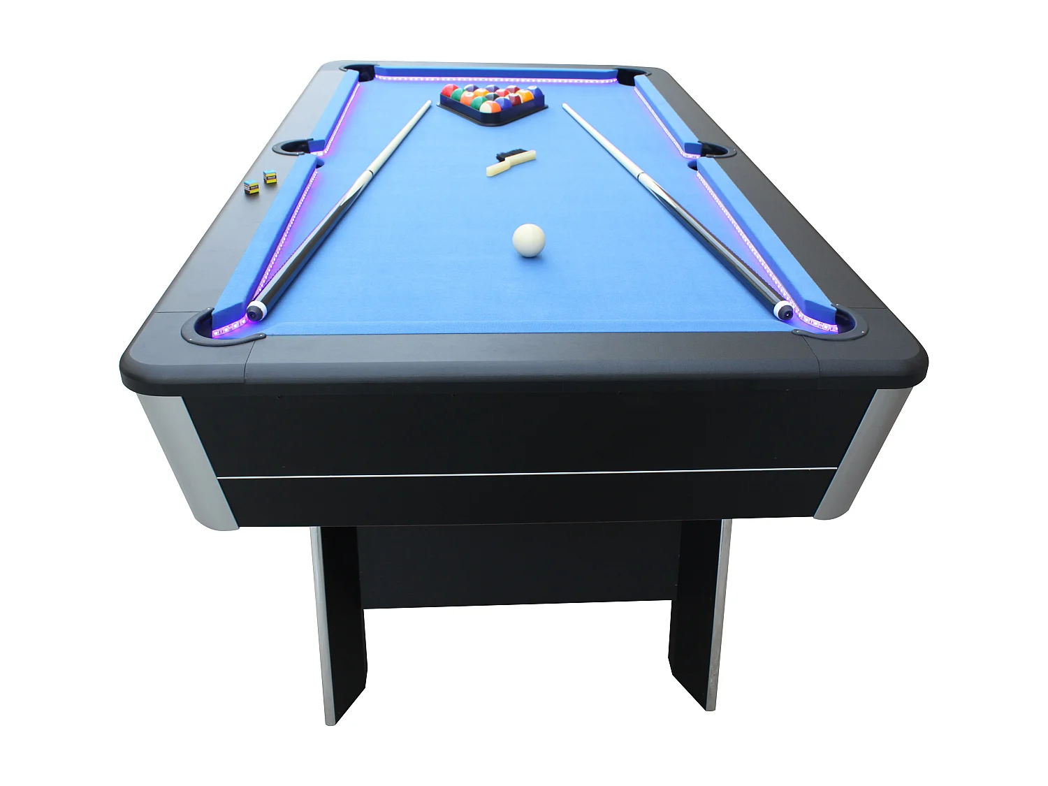 Billard américain avec LED et accessoires inclus VEGAS