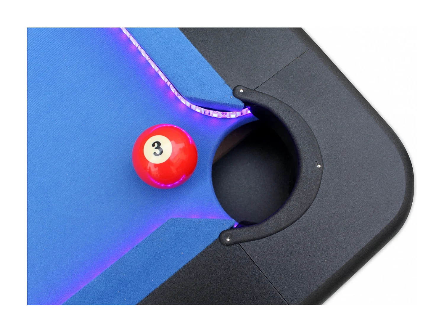 Billard américain avec LED et accessoires inclus VEGAS