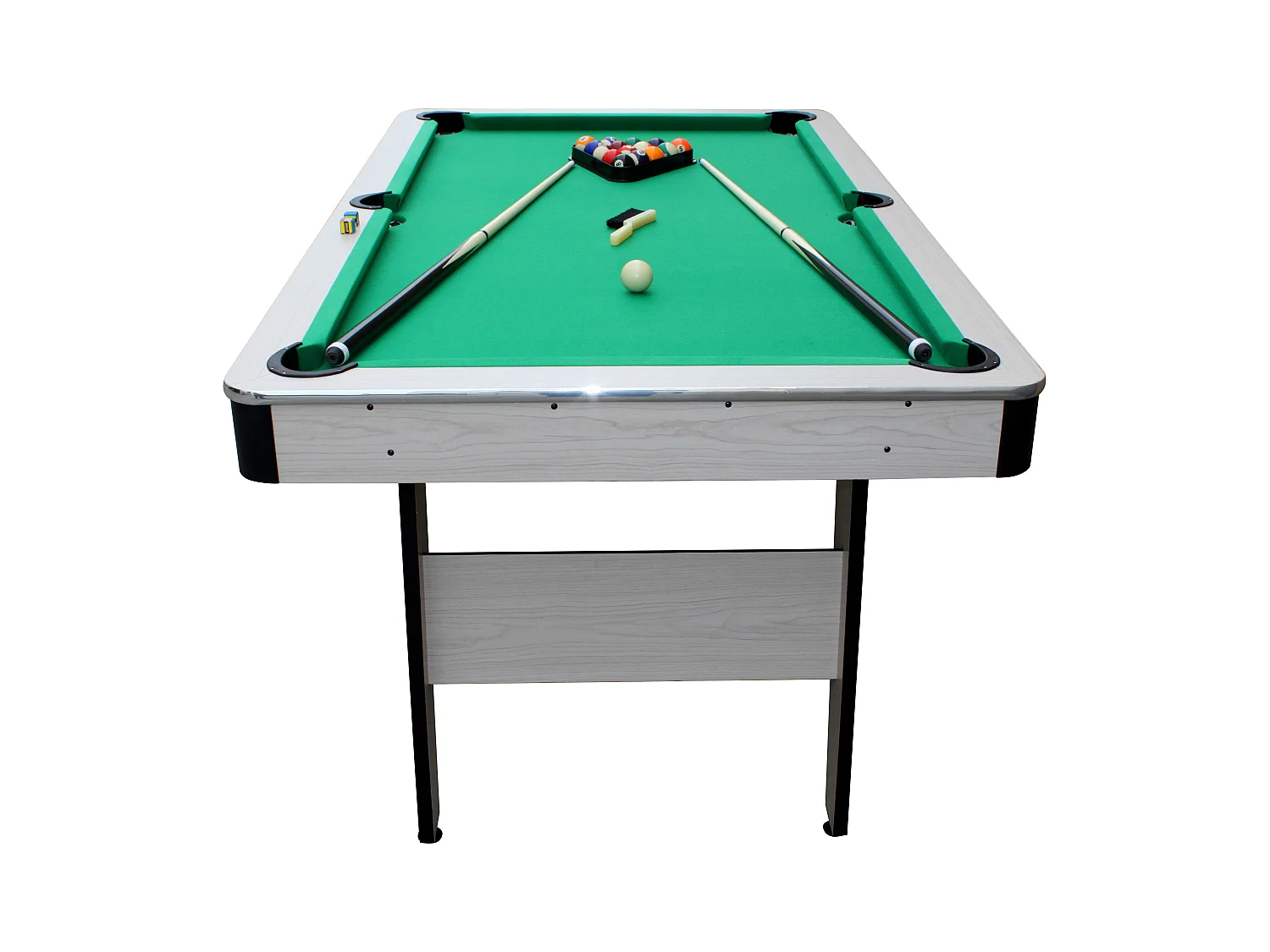 Amerikanischer Billardtisch aus Holz mit Zubehör ORLANDO