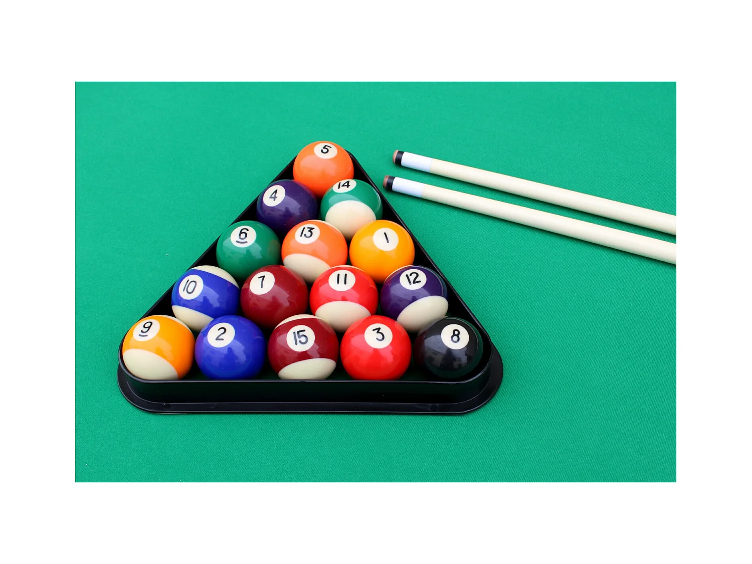 Amerikanischer Billardtisch aus Holz mit Zubehör ORLANDO