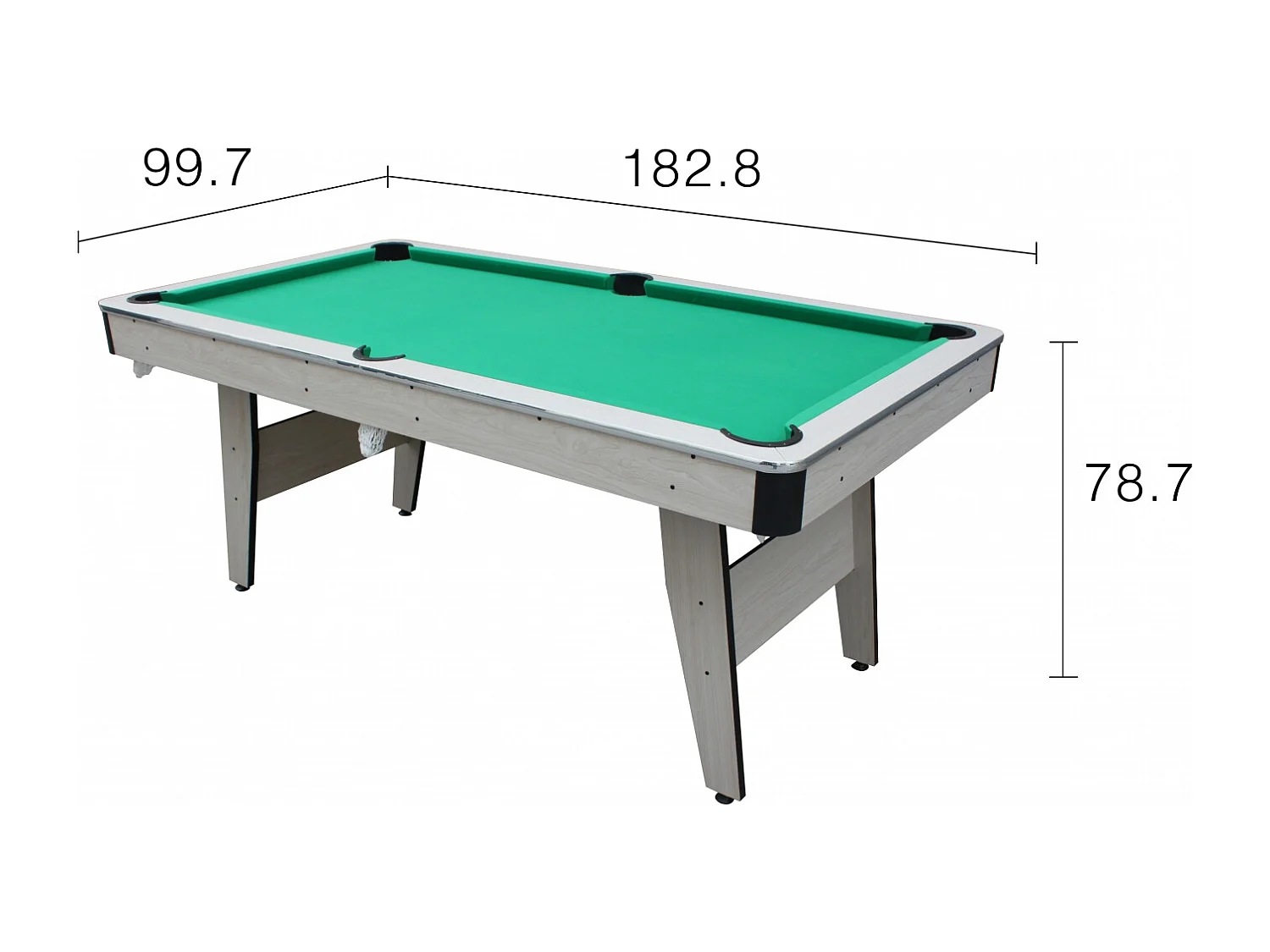 Billard américain en bois avec accessoires inclus ORLANDO