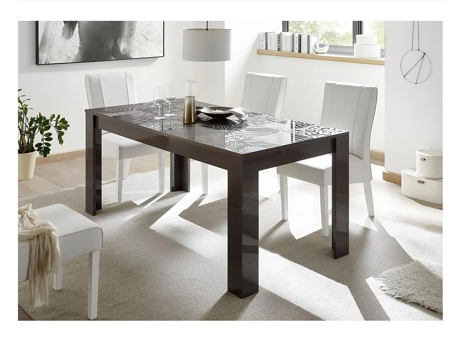 Salle à manger MIREL anthracite