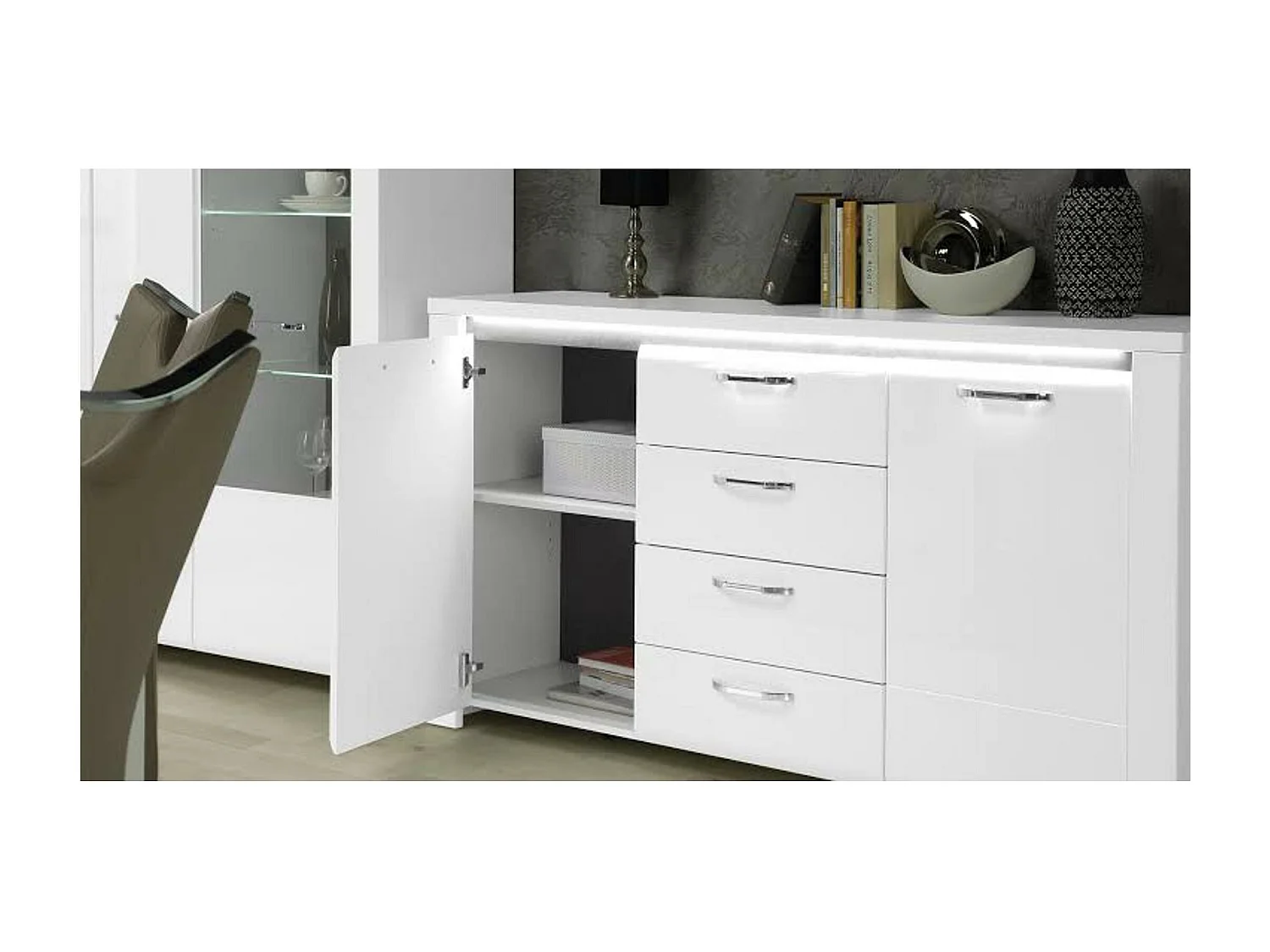 salle à manger complète BRUGES blanc