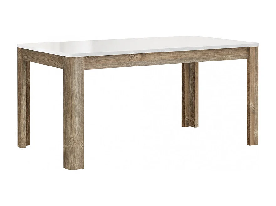 salle à manger complète BABA chêne clair et blanc