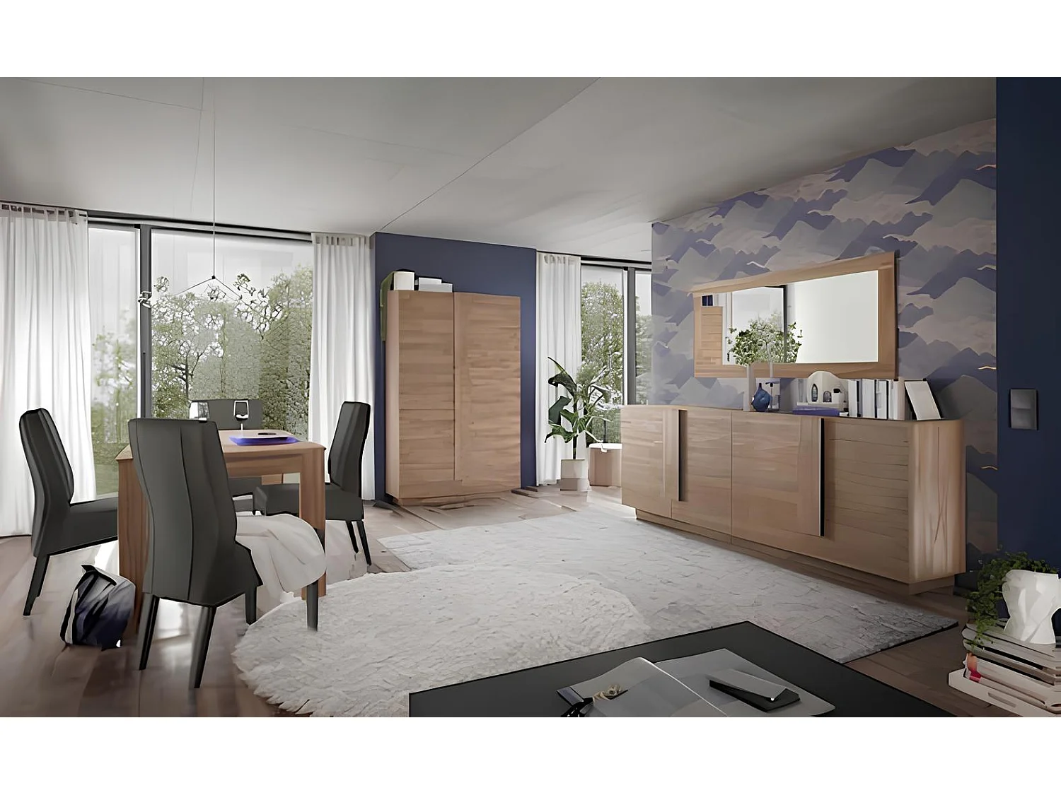 Salle à manger JUPITER bois mercure - AVEC Argentier