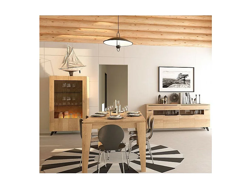 Salle à manger complète VALDI AVEC VITRINE