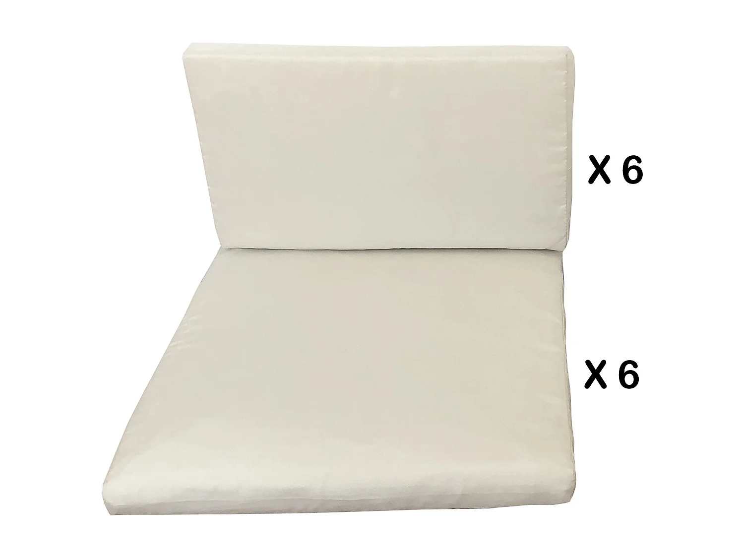 Housses de coussins blanc pour Miami et Sunset 6 places MIAMI