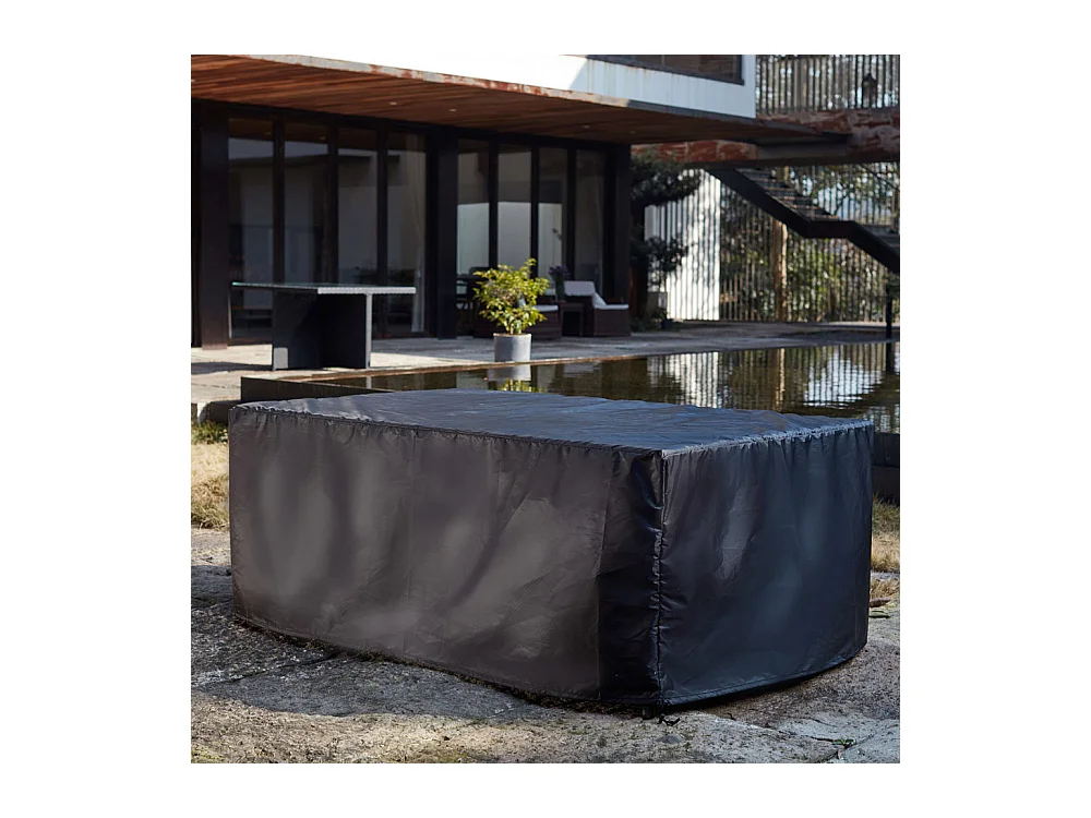 Beschermhoes voor tuinset van hars FLORIDA 10 plaatsen 166 x 110 x 73 cm