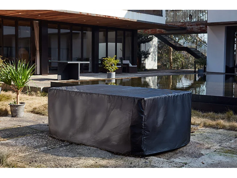 Hoes voor Loungeset van Hars Florida 12 Plaatsen Zwart 223,5 x 110 x 73 cm