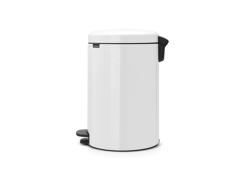 Cubo de Basura con Pedal Brabantia Newicon 20L Blanco Diseño Intemporal Antiolor Higiénico