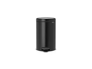 Poubelle Newlcon 12 L noir mat