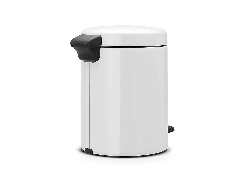 Cubo de Basura con Pedal New Icon 3L Blanco Brabantia - Cierre Suave y Antiodor