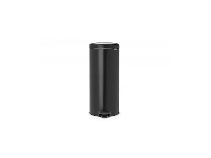 Poubelle a pédale NEWLCON - Noir mat - 30 L