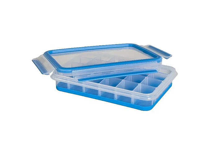 Clip&Close Bac à glaçons bleu rond