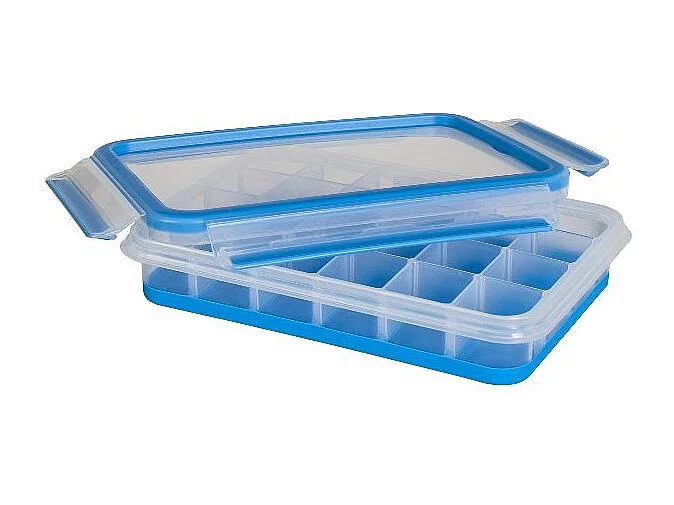 Clip&Close Bac à glaçons bleu rond