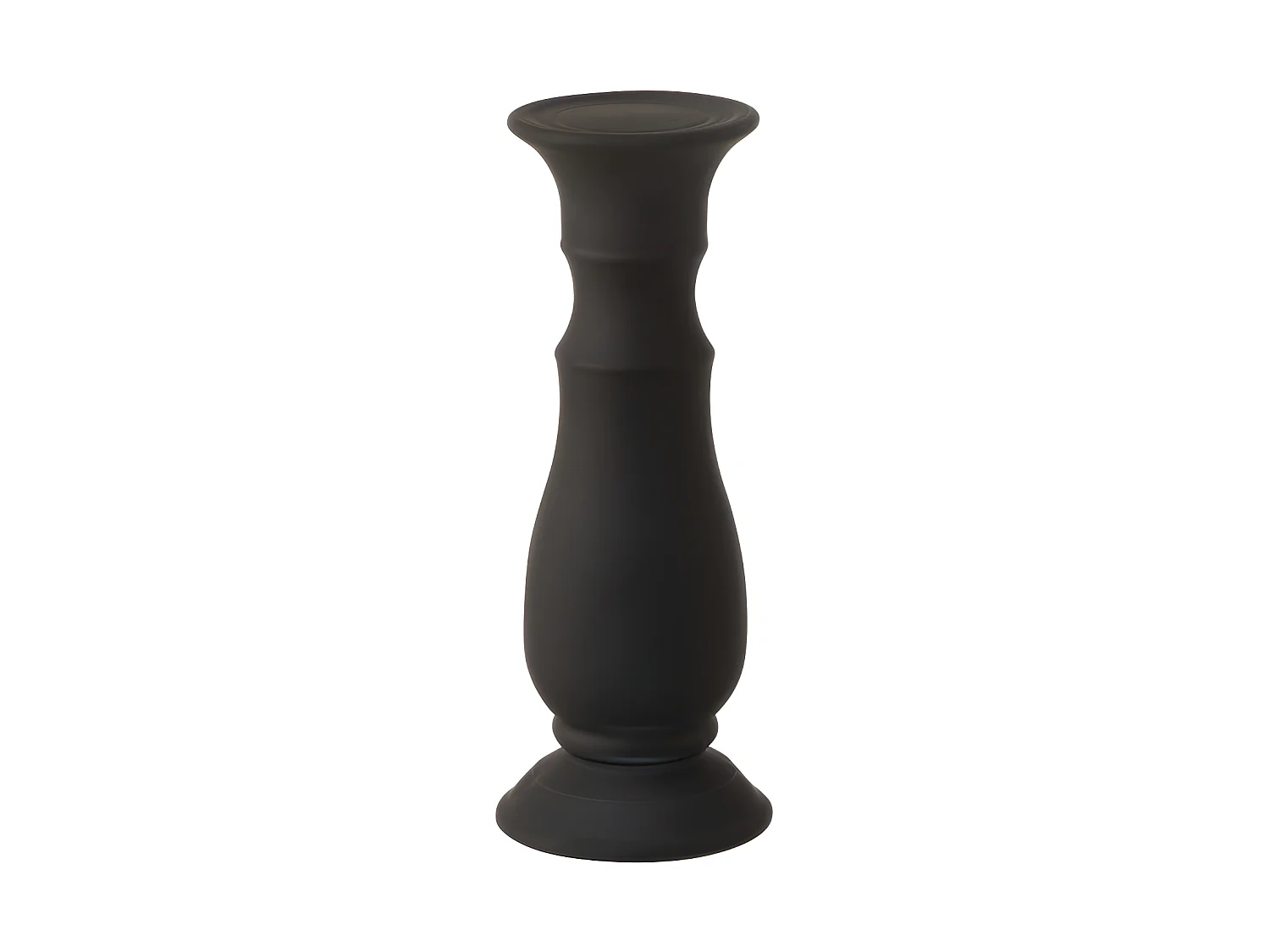 Chandelier Design en Verre "Gentle" 30cm Noir Mat