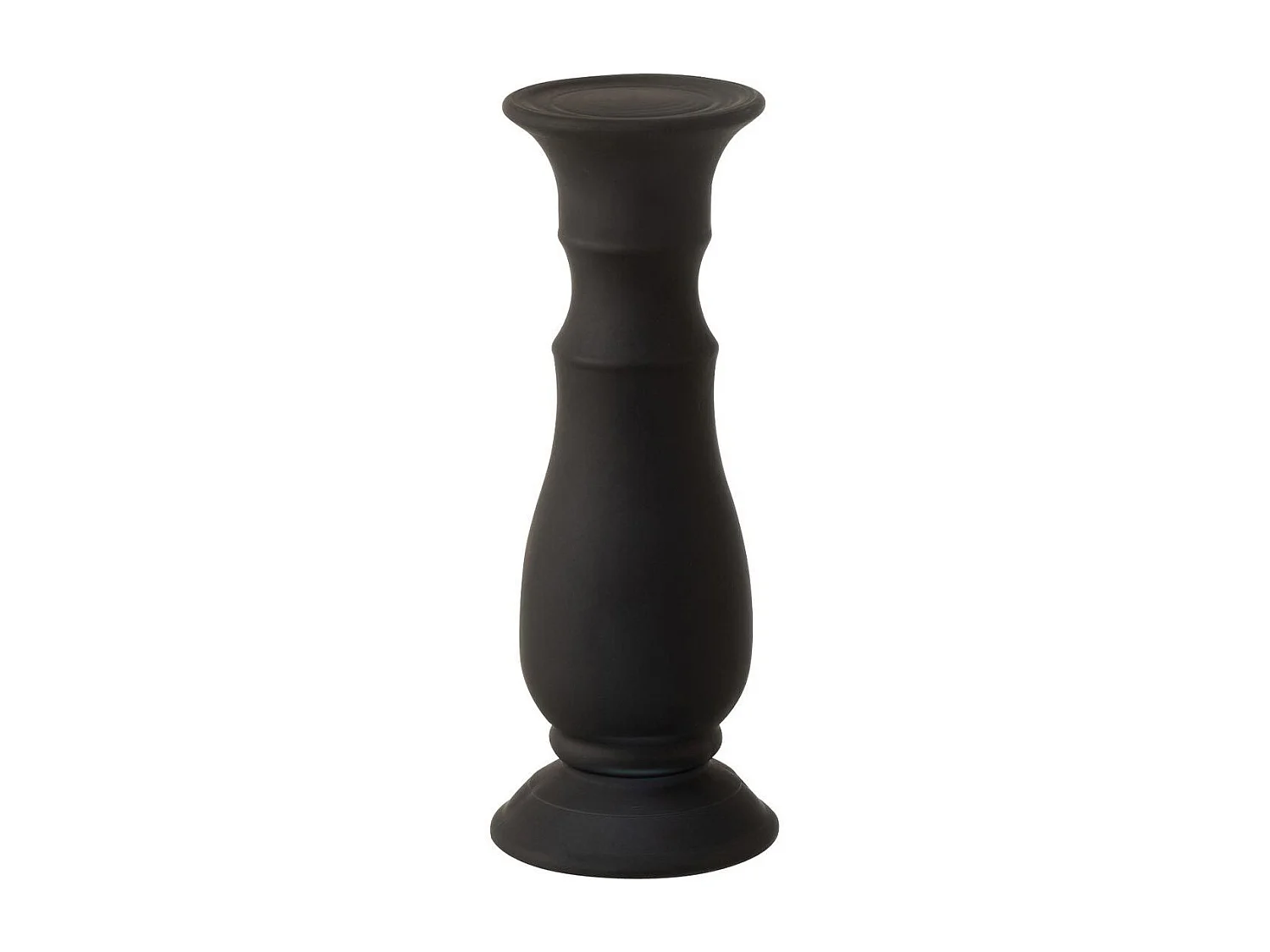 Chandelier Design en Verre "Gentle" 30cm Noir Mat
