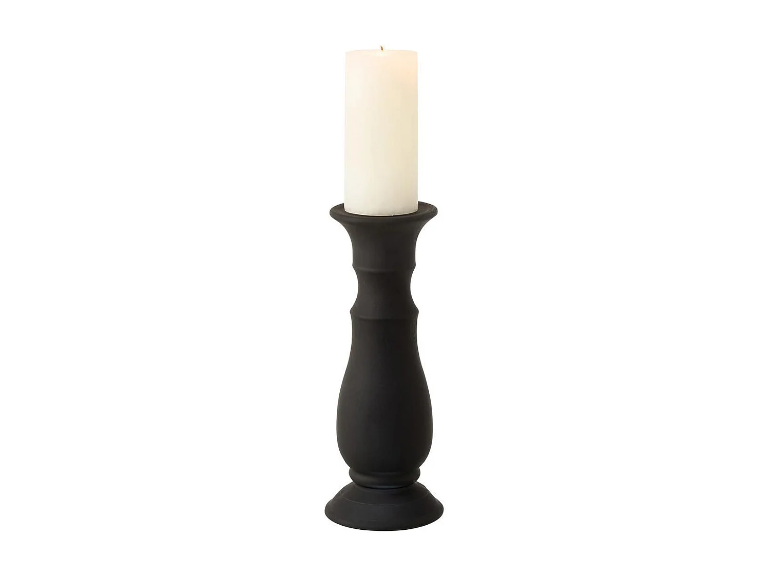 Chandelier Design en Verre "Gentle" 30cm Noir Mat