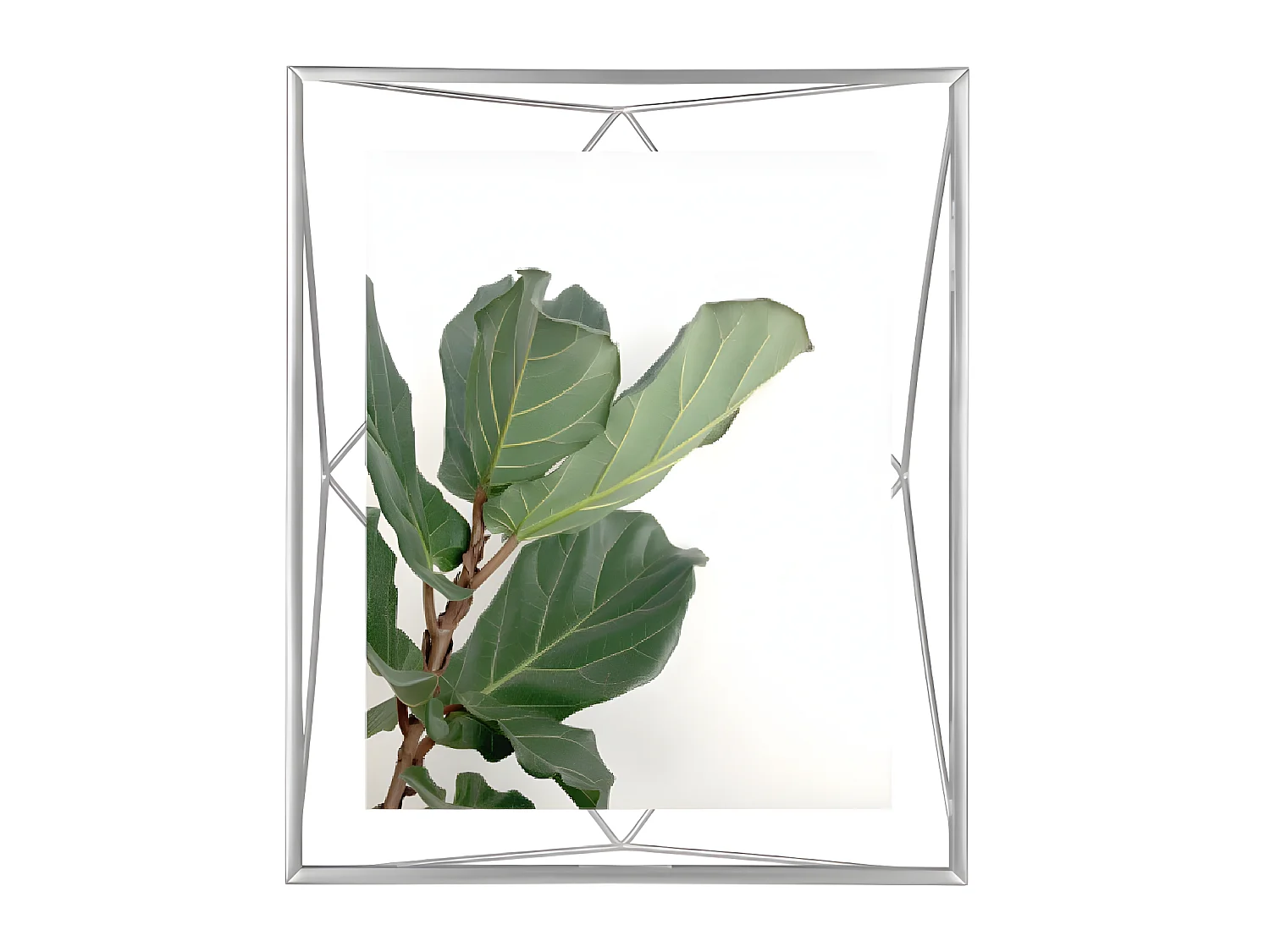 Cadre photo 20x25 cm Prisma en métal argenté