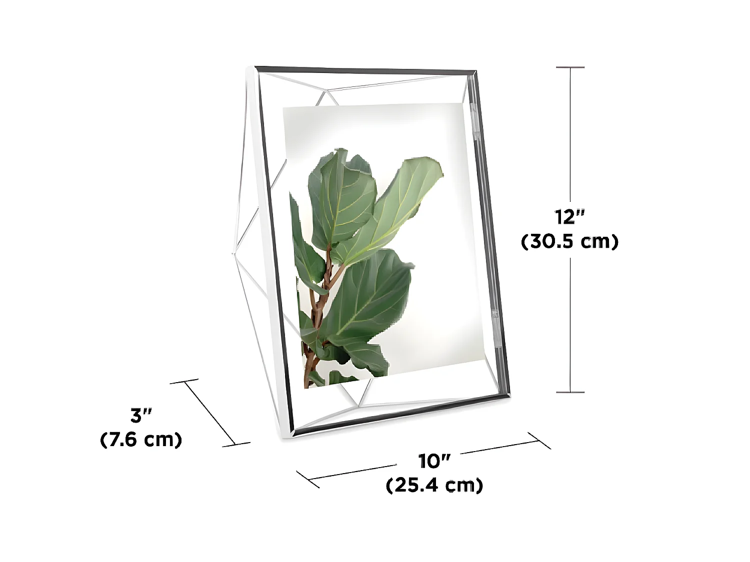 Cadre photo 20x25 cm Prisma en métal argenté