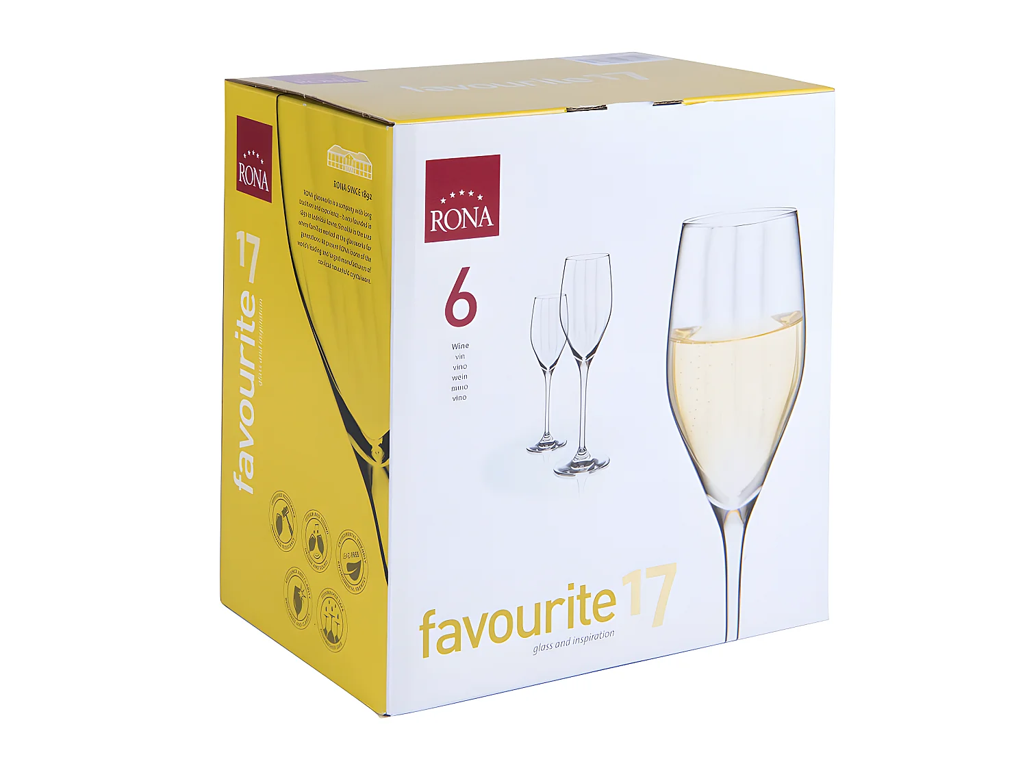 Flûte à Champagne Favourite Optic 17 cl (lot de 6)